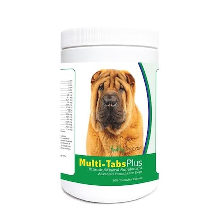 Healthy Breeds Healthy Breeds 840235122715 Chinese Shar Pei Multi-Tabs Plus Chewable Tablets - 365 Count 840235122715